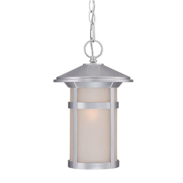 Estallar 13 x 8 x 8 in. Phoenix 1-Light Brushed Silver Hanging Light ES3094579 - main